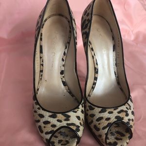 Casadei Leopard Print Platform Shoes
